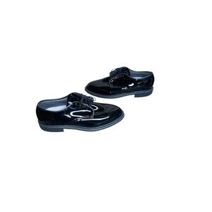 Capps Air Lite Colonel Black Shiny Welt Oxford Mens US 12 D Vibram USA